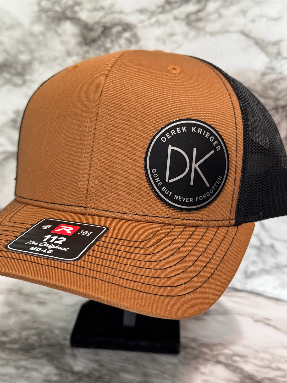 Derek Krieger Memorial Richardson Leather Patch Hat