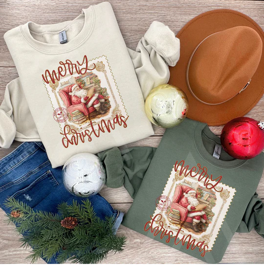 Merry Christmas Santa Postage