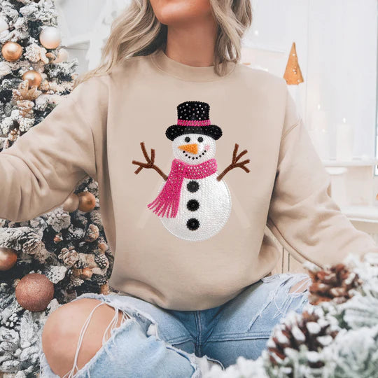 Rhinestone Snowman